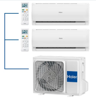 Китай Мульти сплит-система на 2 комнаты Haier LEADER Super Match 2U50S2SM1FA-3/AS09TS6HRA-M*2шт